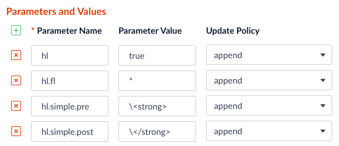 parameters