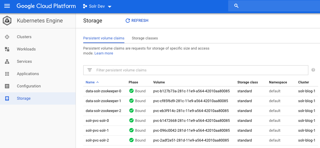 Google Cloud Platform screenshot