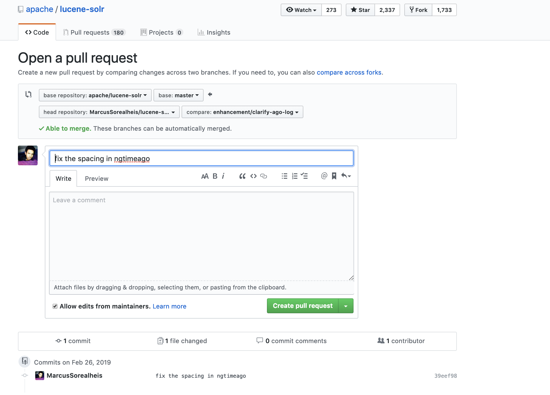 GitHub review