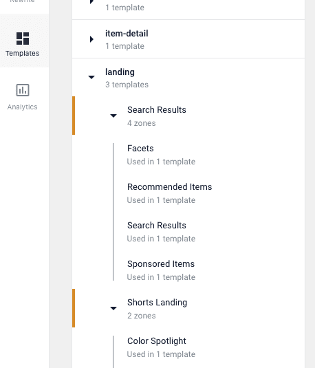 Predictive Merchandiser template manager.